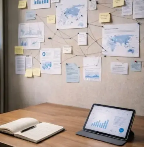 Modern Asian innovation district with contemporary research offices and collaborative business environment